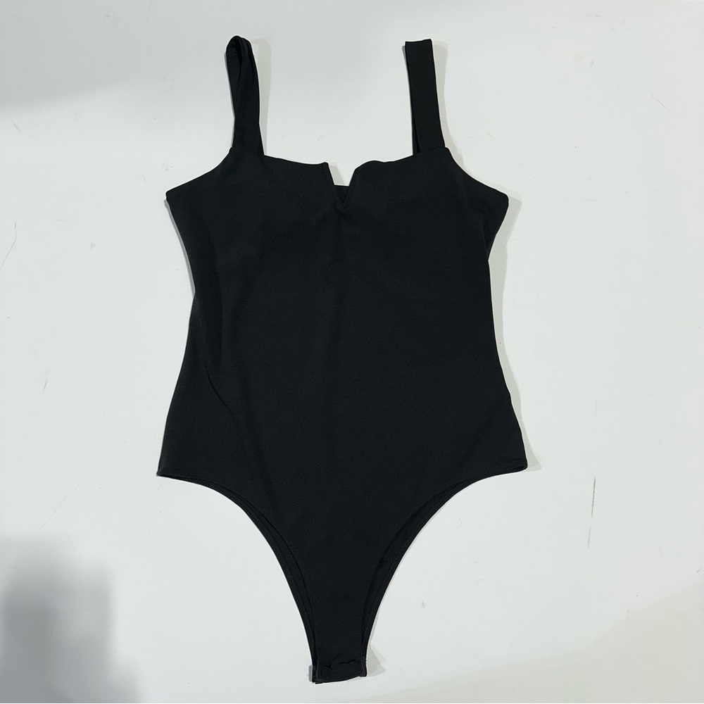 Black Sleeveless Bodysuit